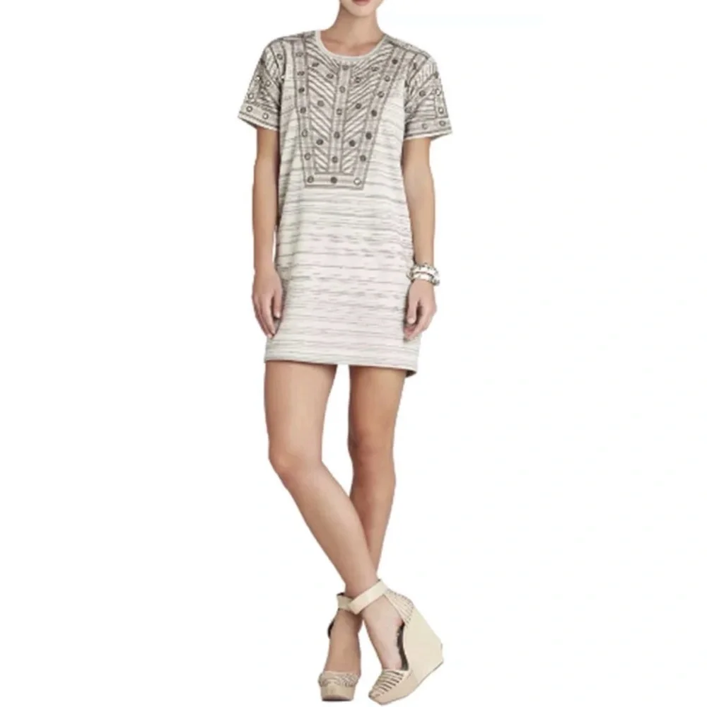 BCBGMAXAZRIA | Ada Canvas Embroidered‎ Dress | XS